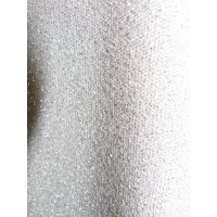 Błyszcząca wieczorowa tunika Oversize z dekoltem - pudrowy róż